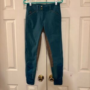 Piper by smart Pak Ladies Teal Riding Pants